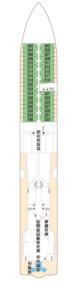 5層甲板平面圖