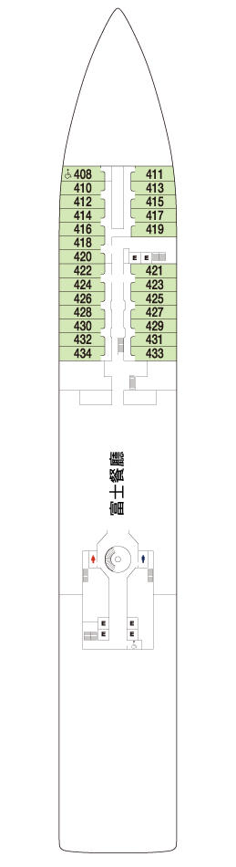 4層甲板平面圖