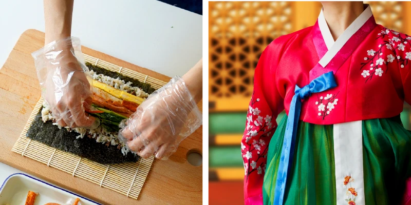 韓服體驗、海苔包飯 DIY