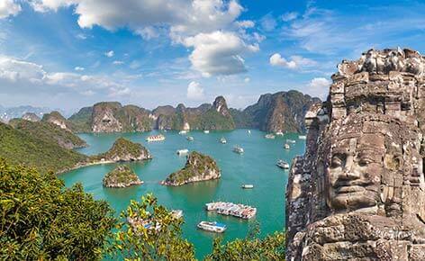 古國仙境之旅。吳哥窟+下龍灣