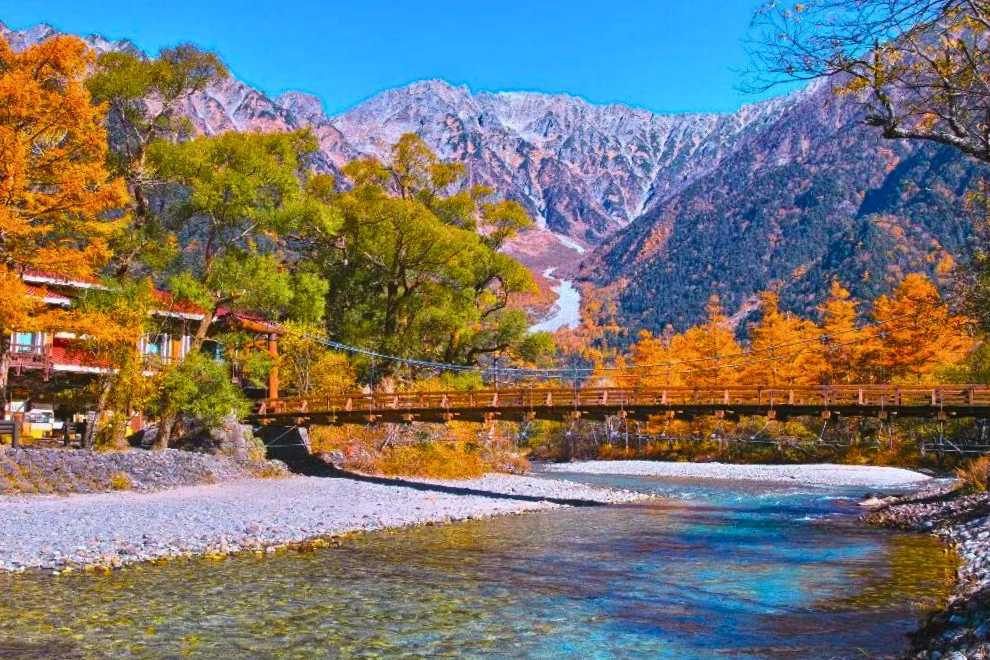 上高地秋季風景